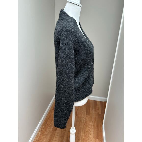 NEW SSKEIN Alpaca Charcoal Momo Cardigan Button Sweater size XS - Picture 3 of 8